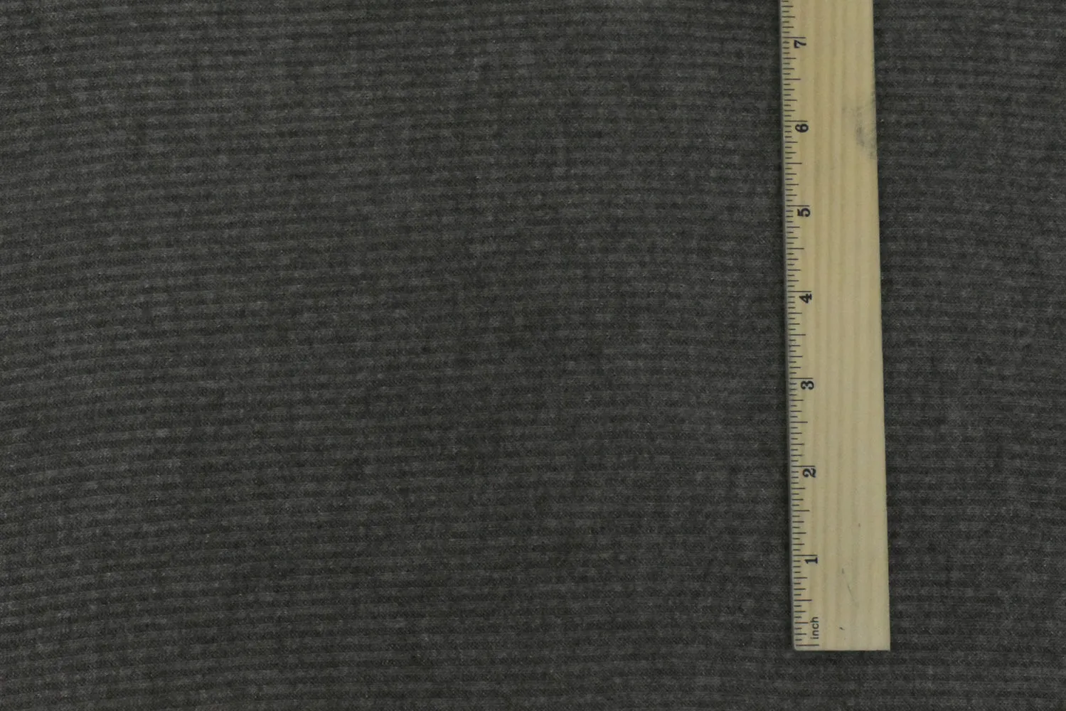 1 3/8 YD PC-Medium Gray Texture Stretch Spandex Cotton Rib Knit Fabric