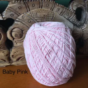 1mm Natural Cotton Rope Cord - Baby Pink
