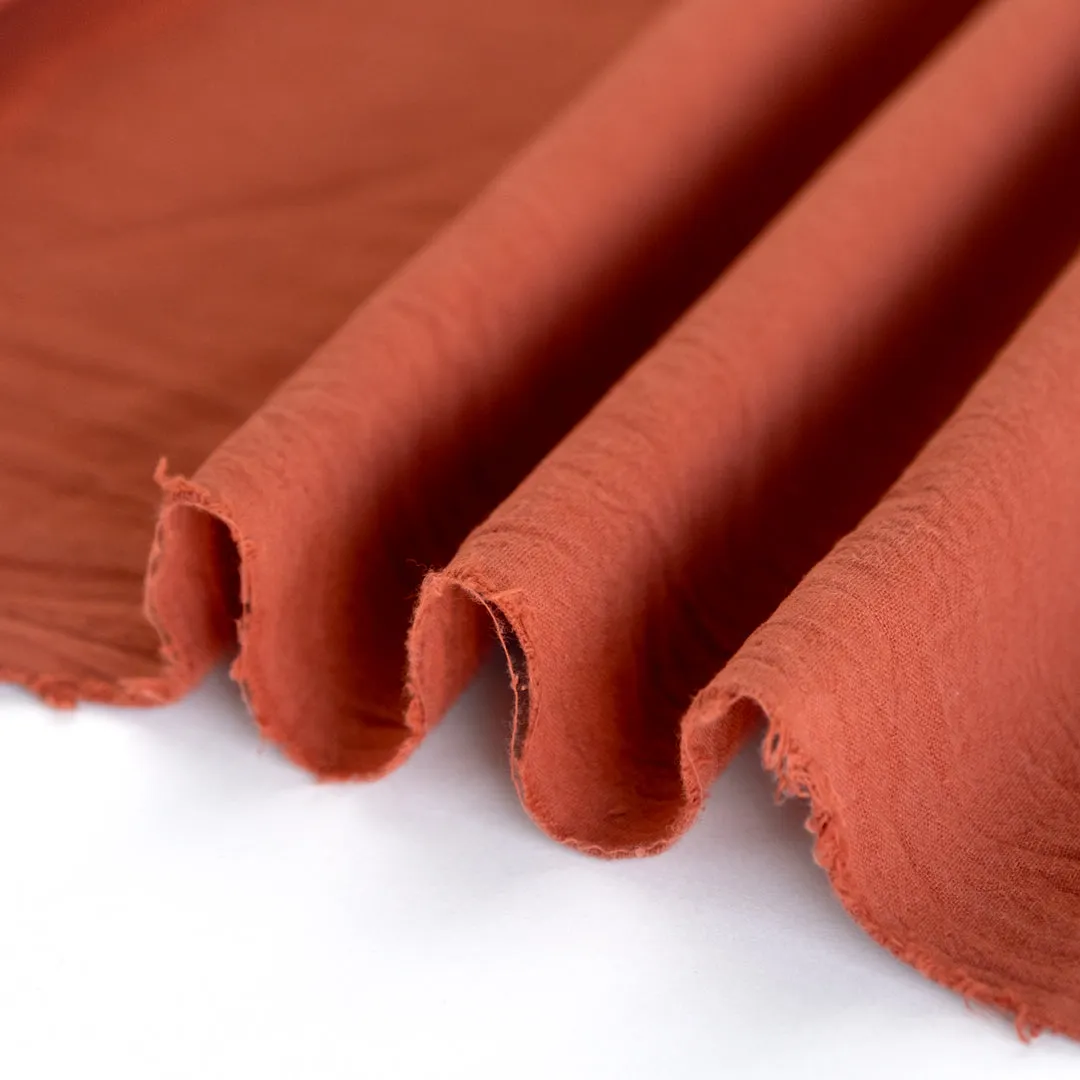 4oz Sandwashed Cotton - Red Clay