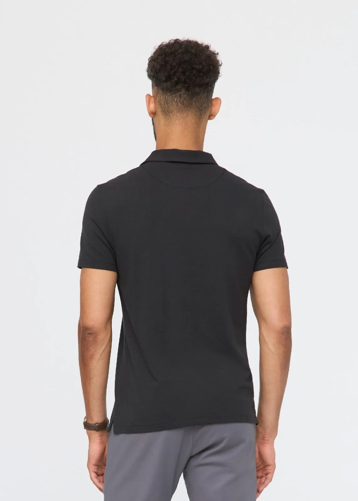 Air Flow Pique Polo - Black