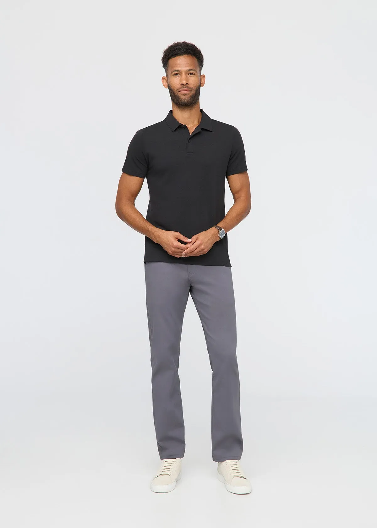 Air Flow Pique Polo - Black