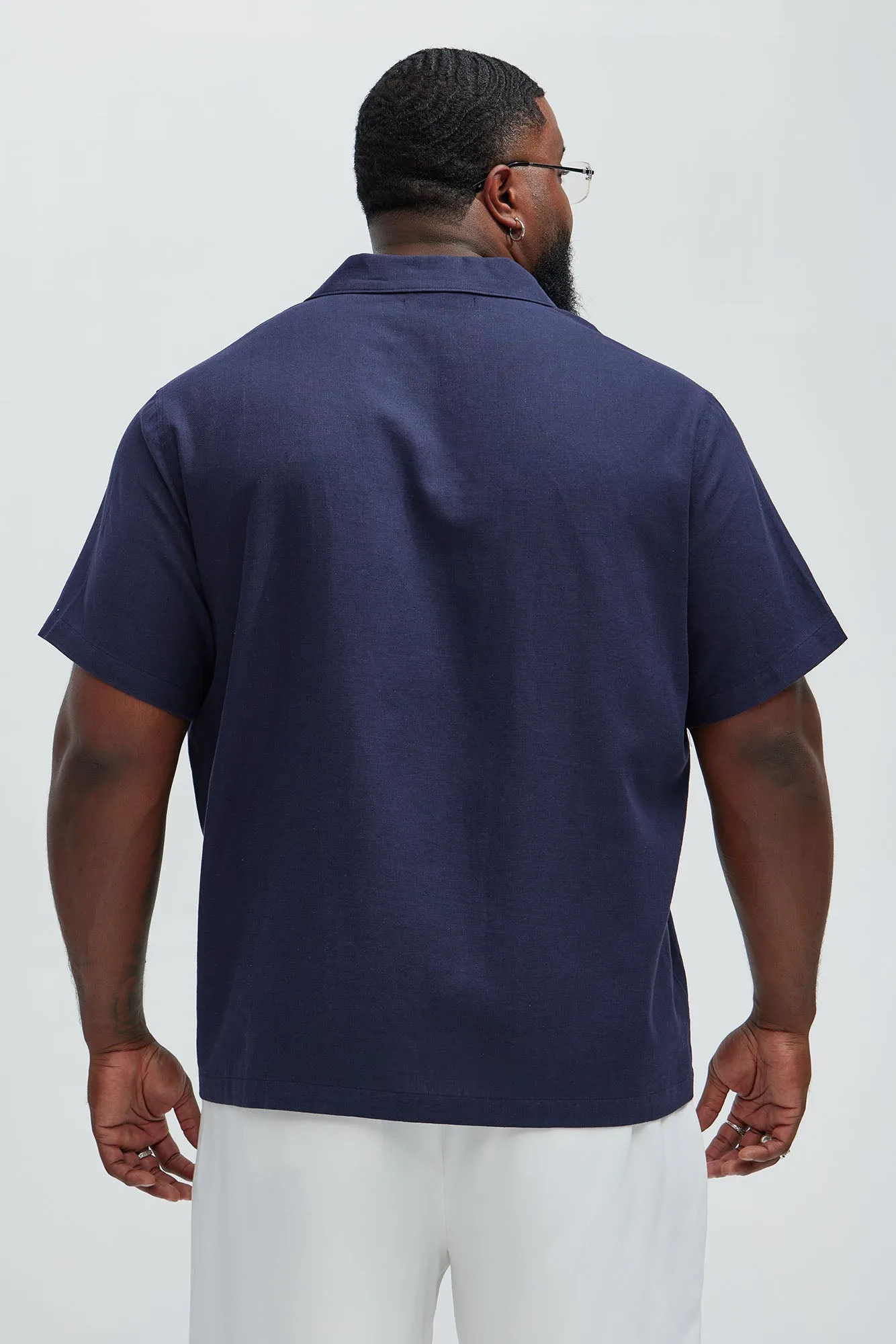 Bahamas Linen Shirt - Navy