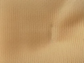 Beige Plain Net Fabric