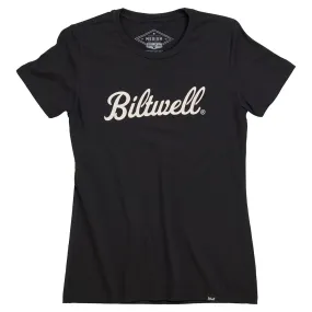 BILTWELL T-SHIRT WOMENS [SCRIPT BLACK]