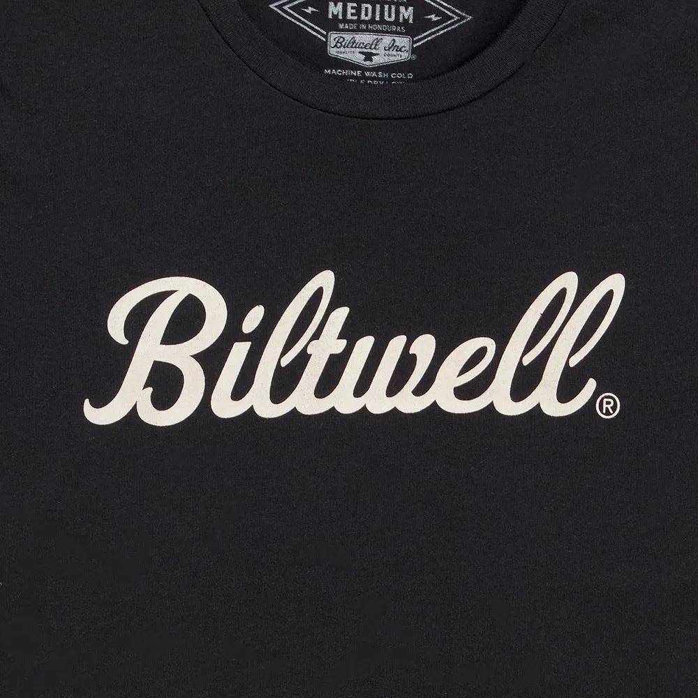 BILTWELL T-SHIRT WOMENS [SCRIPT BLACK]
