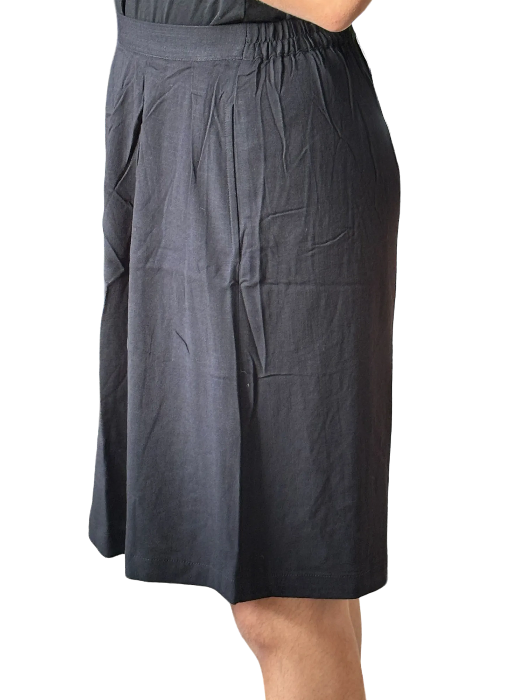 Black Velma Bamboo/Linen Shorts
