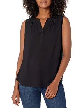 Black Women's Sleeveless Woven Shirt - AE Store
