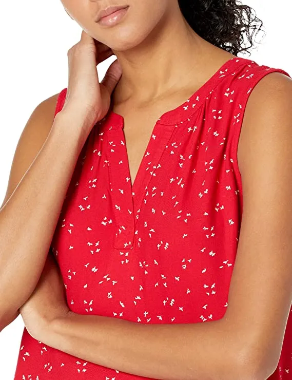 Black Women's Sleeveless Woven Shirt - AE Store
