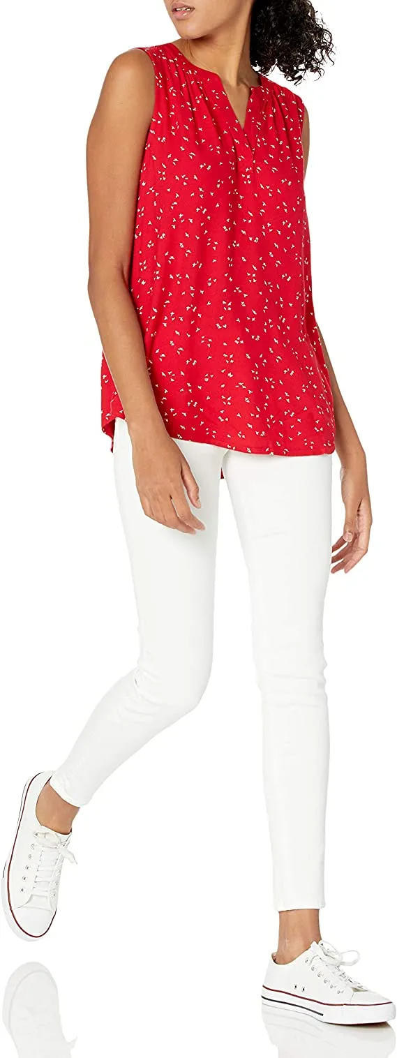 Black Women's Sleeveless Woven Shirt - AE Store
