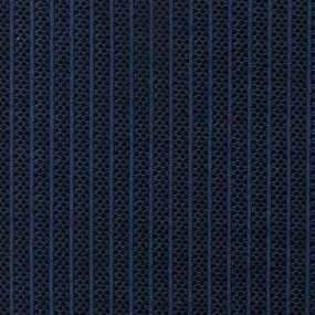 Blue-Red-Black Tribal Stripe Border Stretch Jacquard Double Knit Fabric