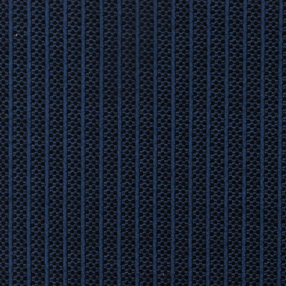 Blue-Red-Black Tribal Stripe Border Stretch Jacquard Double Knit Fabric