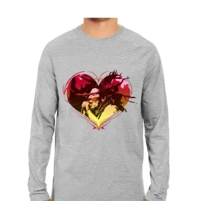 Bob Marley Music Men Round Neck Long Sleeve printed T-Shirts