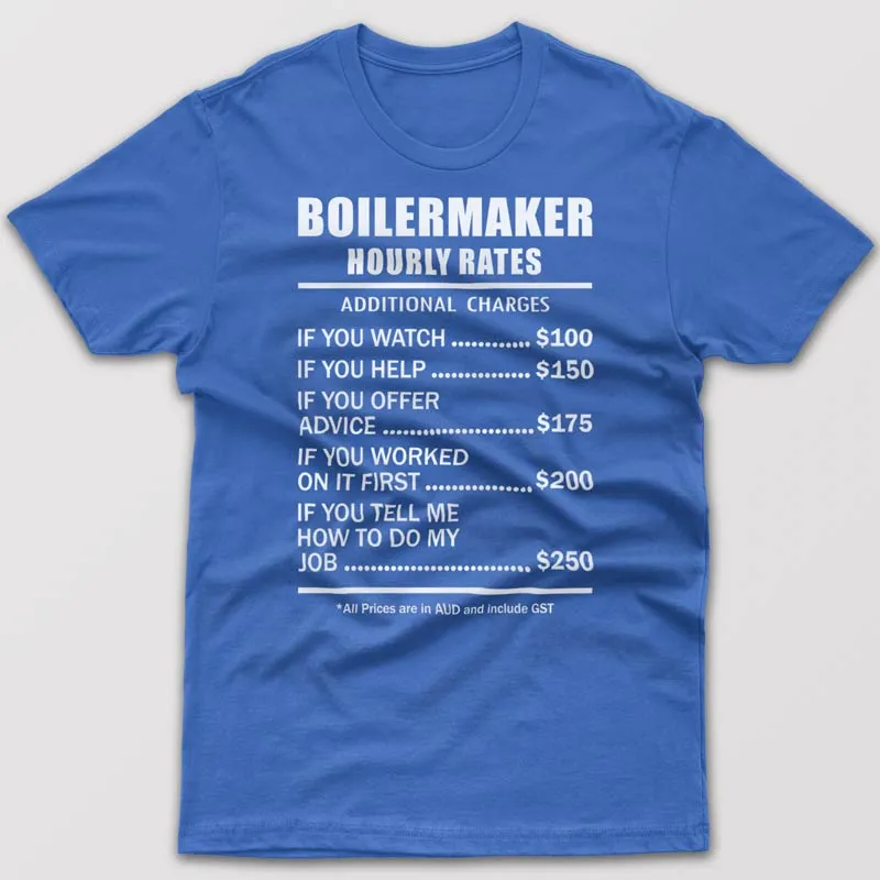 Boilermaker Hourly Rates - T-shirt