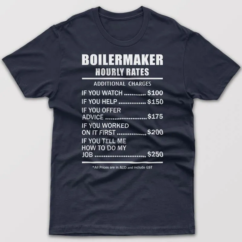 Boilermaker Hourly Rates - T-shirt