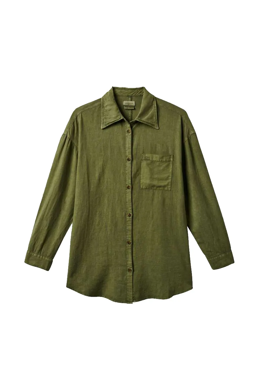 Brixton Vintage Linen LS Shirtdress