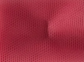 Cardinal Red Plain Net Fabric (Wholesale)