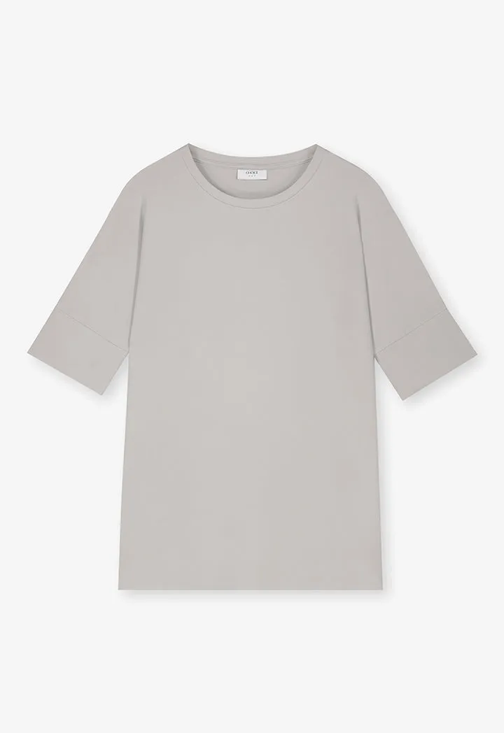 Choice Basic Crew Neck T-Shirt Grey