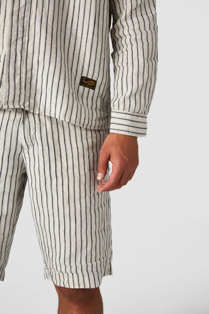 Cronus Shorts | Beige Stripe