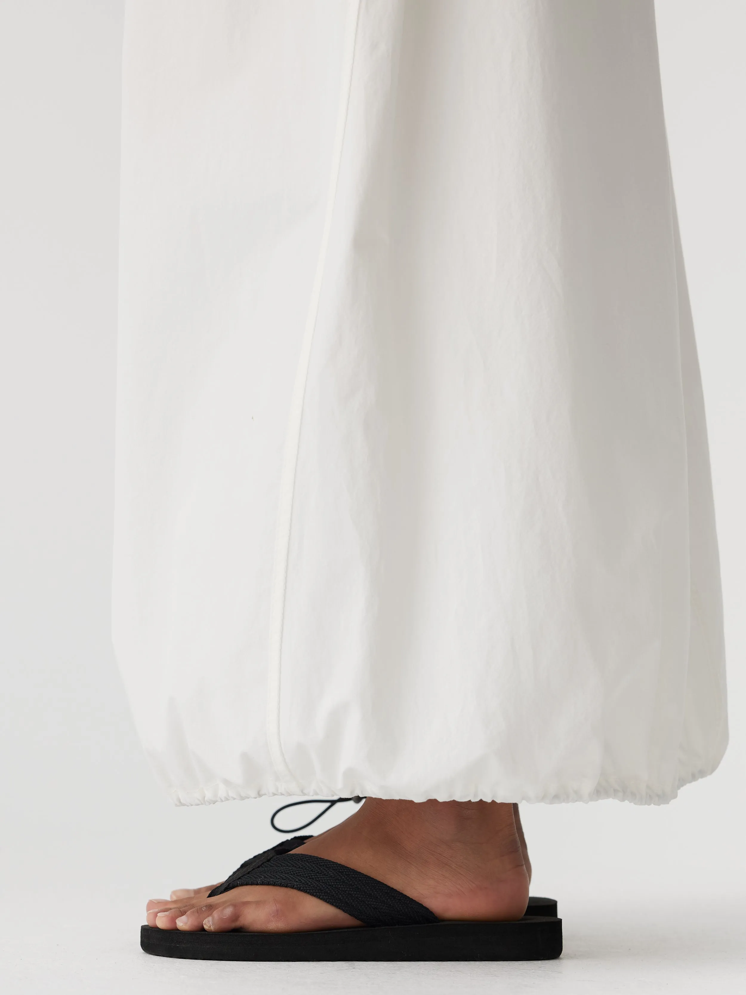 crushed cotton maxi skirt