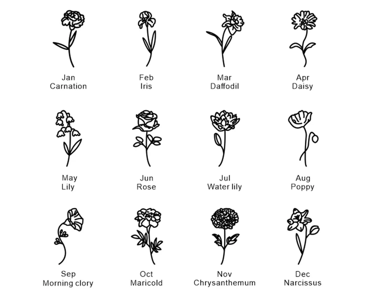 Customizable Flower Pendant Necklace