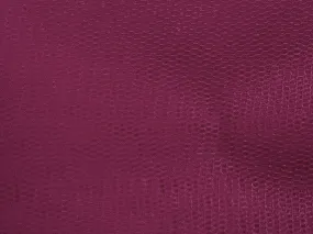 Dark Magenta Plain Net Fabric
