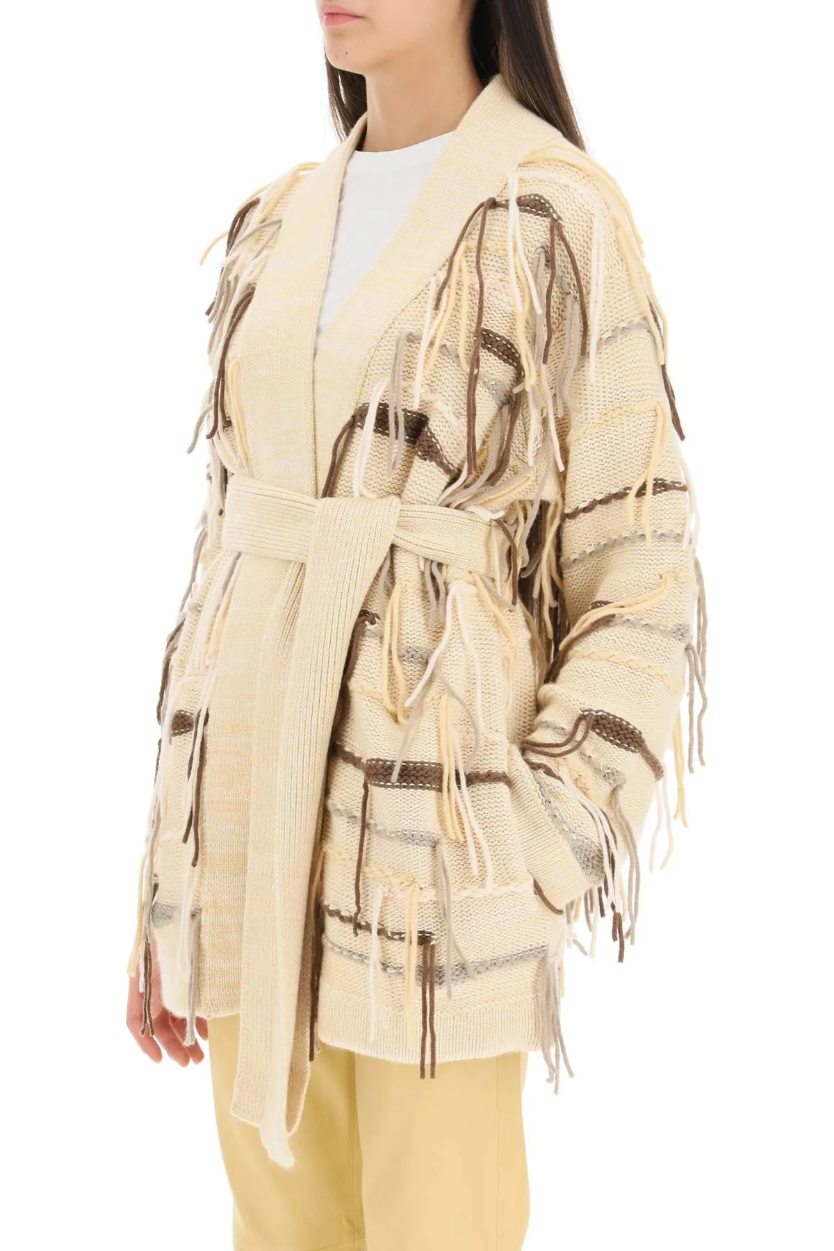 desertland' cashmere and cotton cardigan