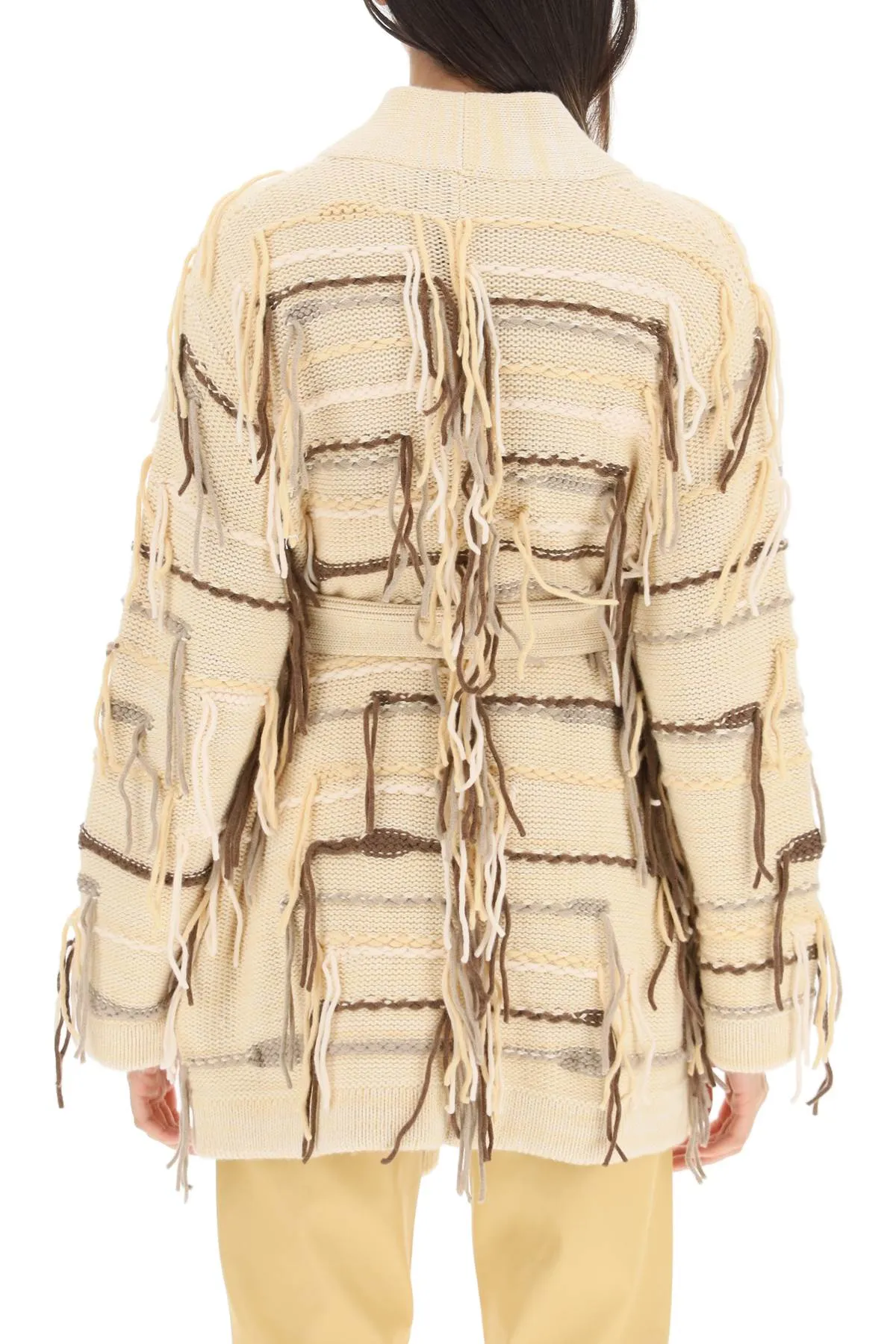 desertland' cashmere and cotton cardigan