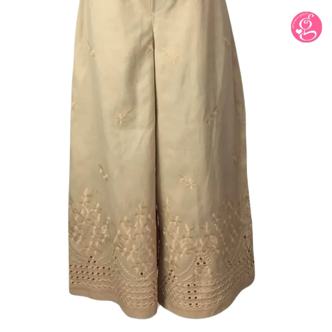 Diane Vest & Pants Set in Cotton Eyelet