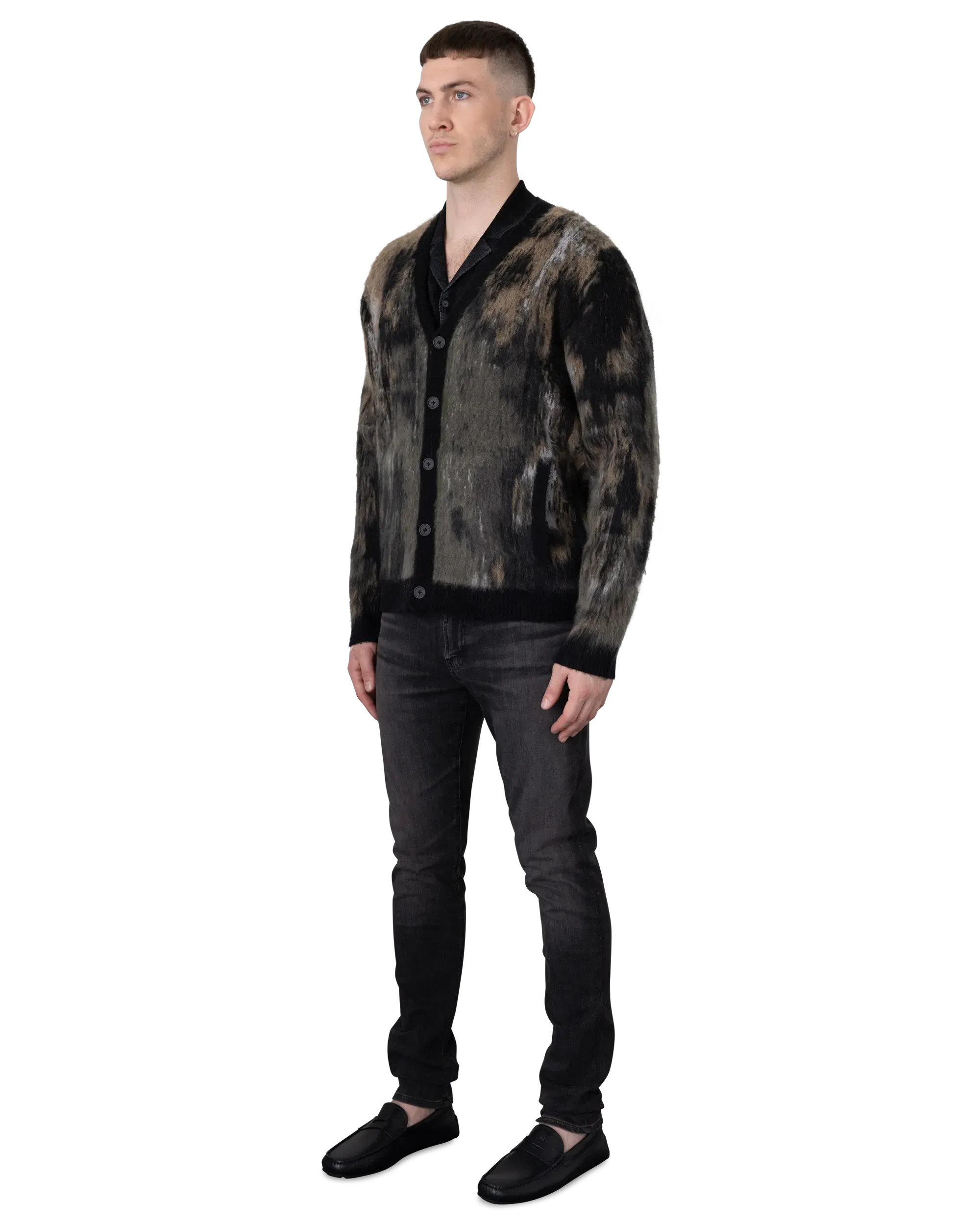 Dio Multi-Color Jacquard Cardigan