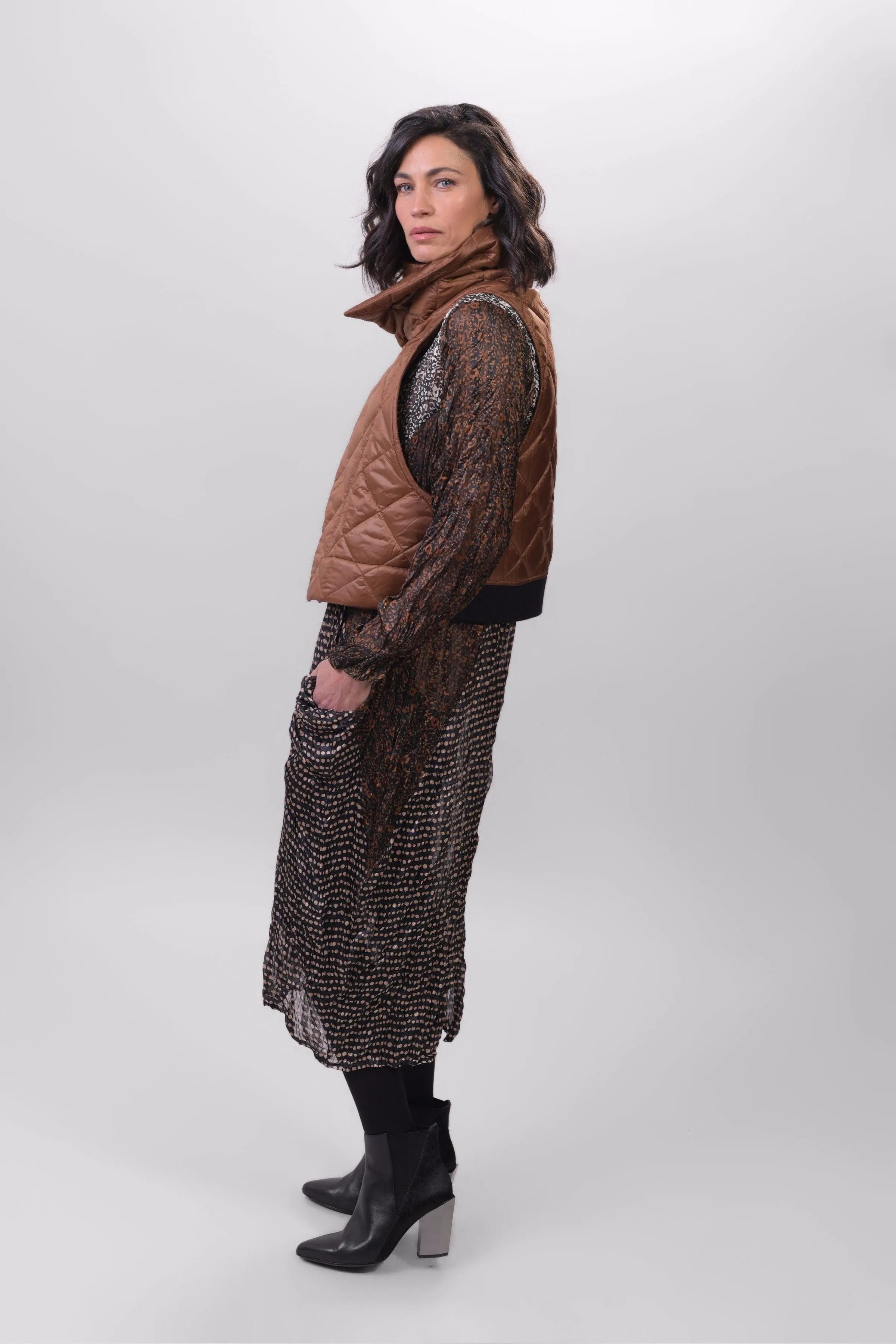 Ether Fina Vest, Camel