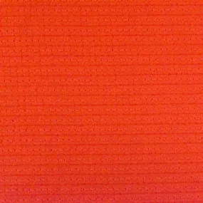 Fire Orange Stripe Texture Stretch Jersey Knit Fabric