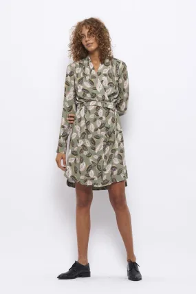 Froks Wrap Cardigan Kjole / Green & Baby feathers Oeko-tex