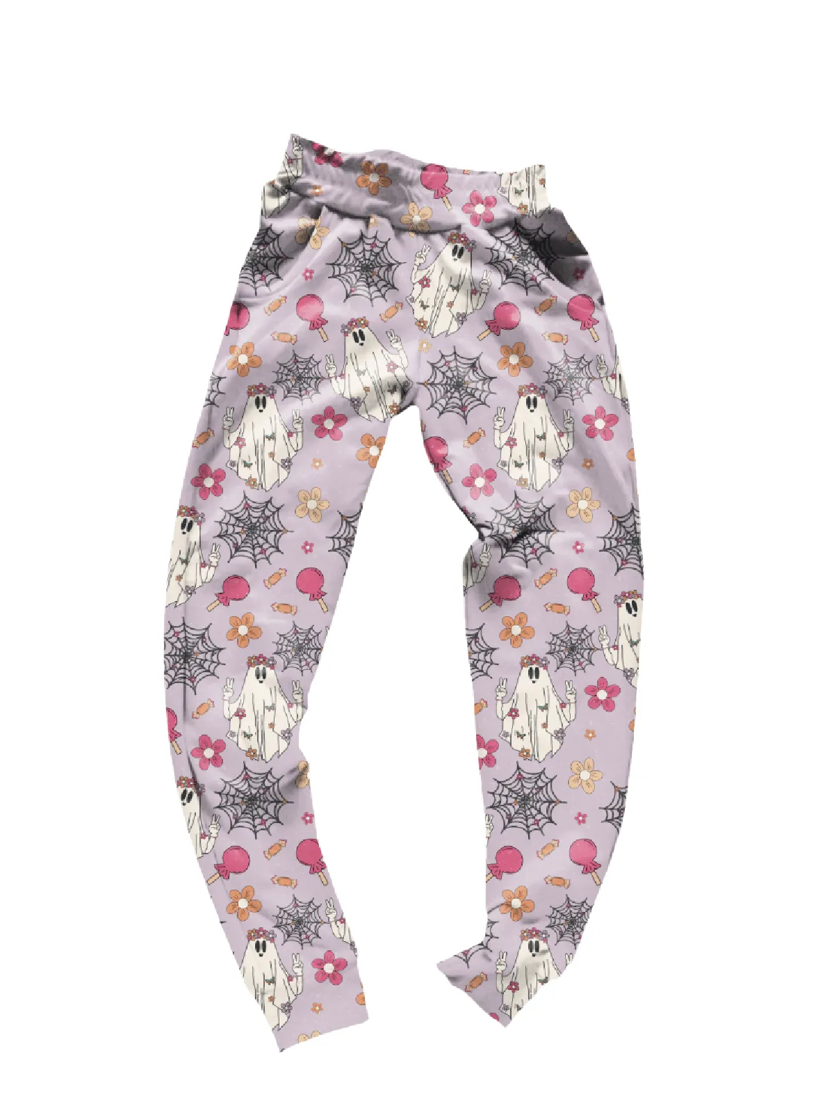 Girls Halloween Joggers - Groovy Ghosts
