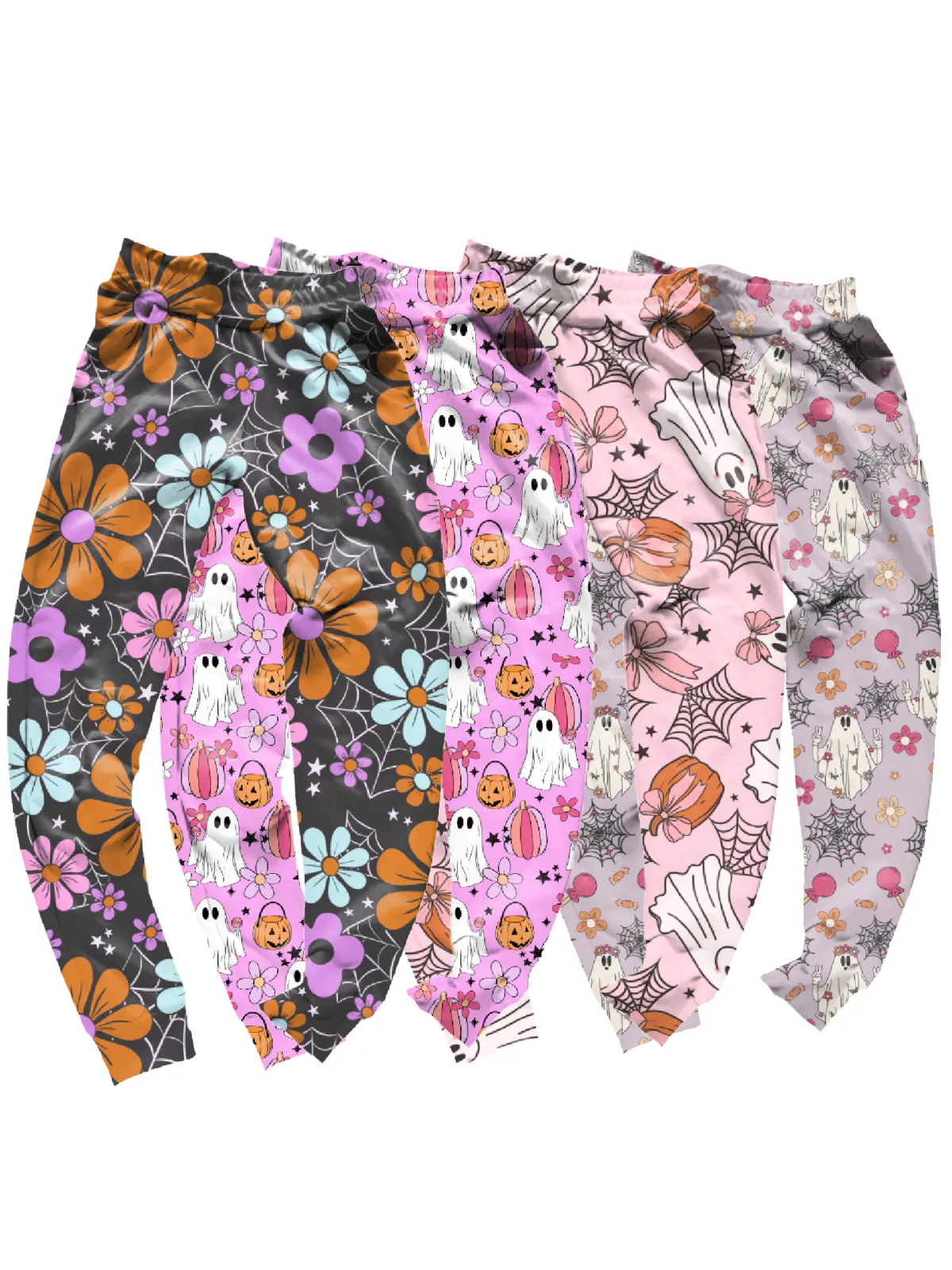 Girls Halloween Joggers - Groovy Ghosts