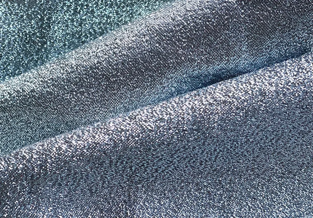 Gossamer Silvered Star Silk Blend Lamé (Made in Italy)