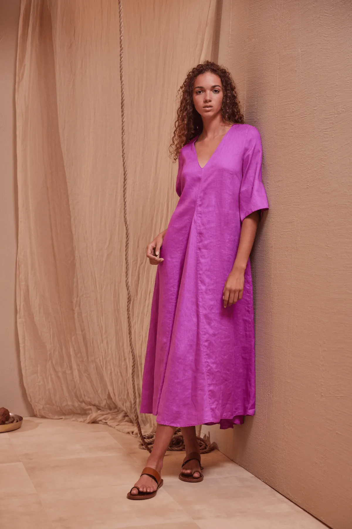 ILENA DRESS FUSHIA