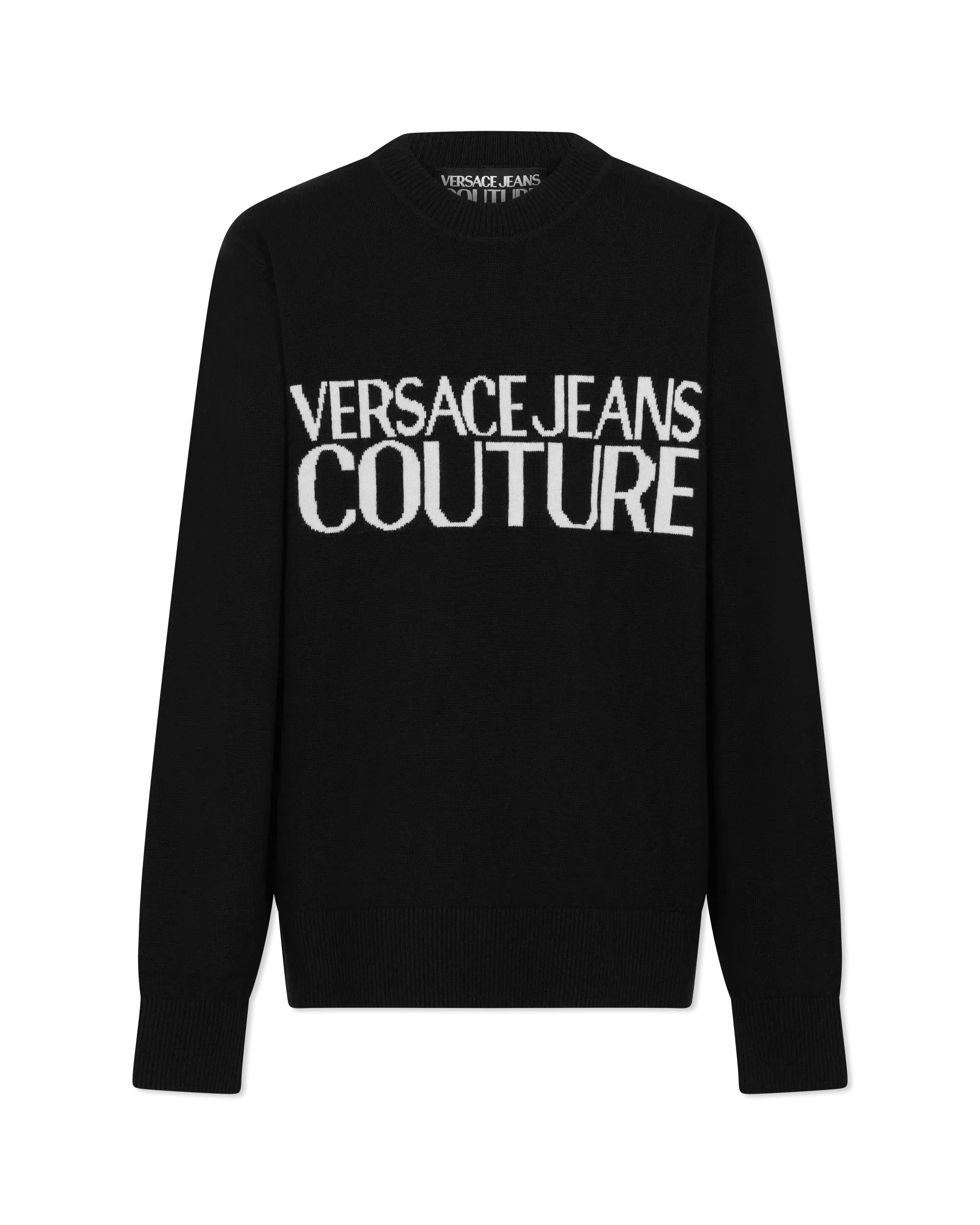 Intarsia-Knit Crewneck Sweater