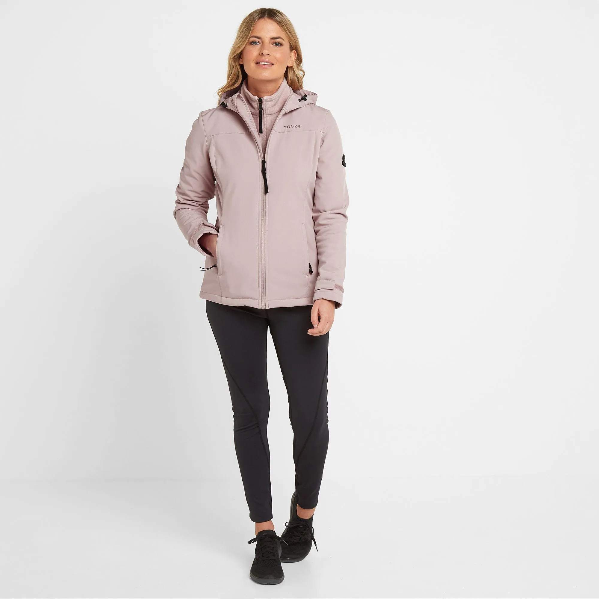 Keld Womens Softshell Hooded Jacket - Dusky Pink