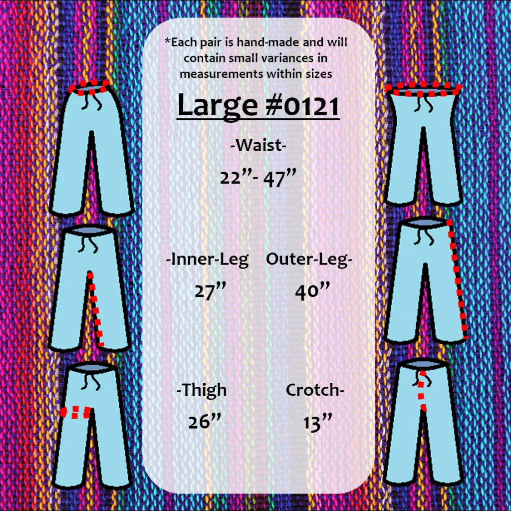 (Large)  Purple Blue and Pinkish Lounge Pants 0121