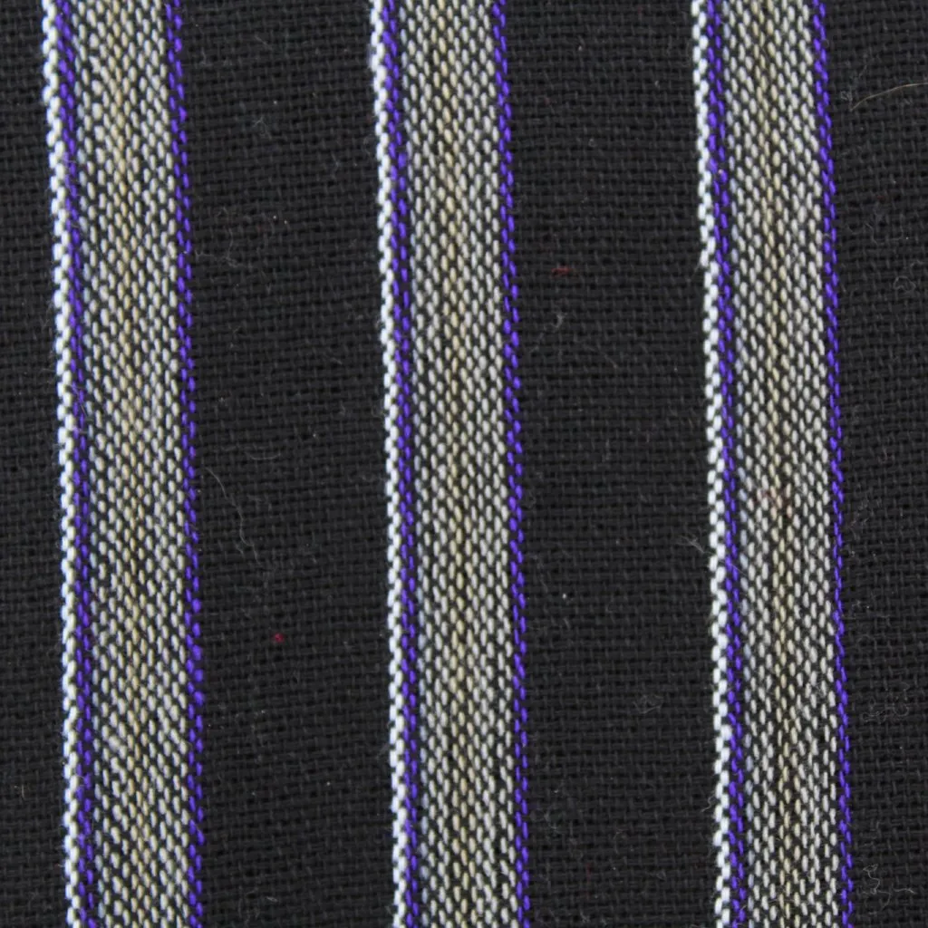 (Large) White on Black with a Classy Touch of Purple 0112