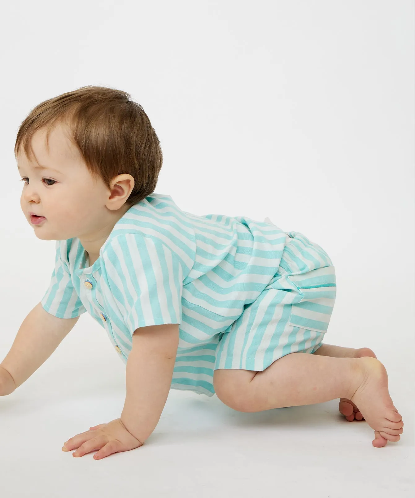 Lido Baby Shirt, Cabana Stripe
