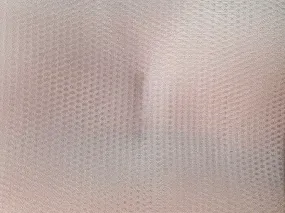 Light Pink Plain Net Fabric