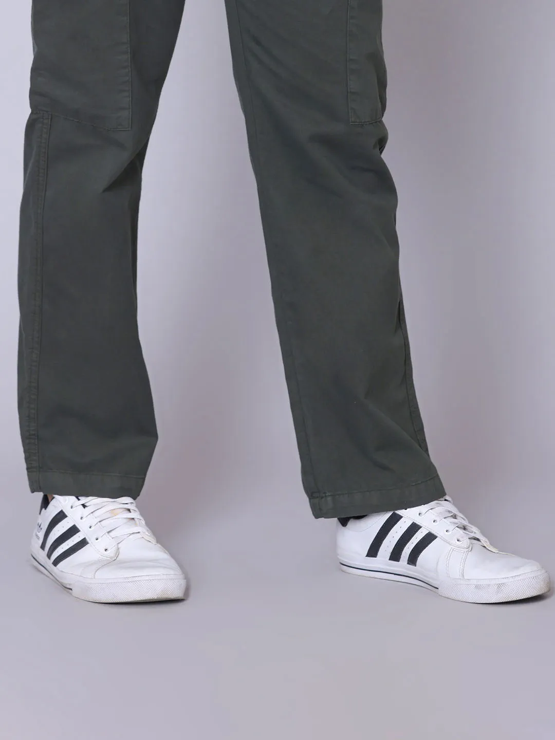 Light Weight Drawstring Cargo- Dark green
