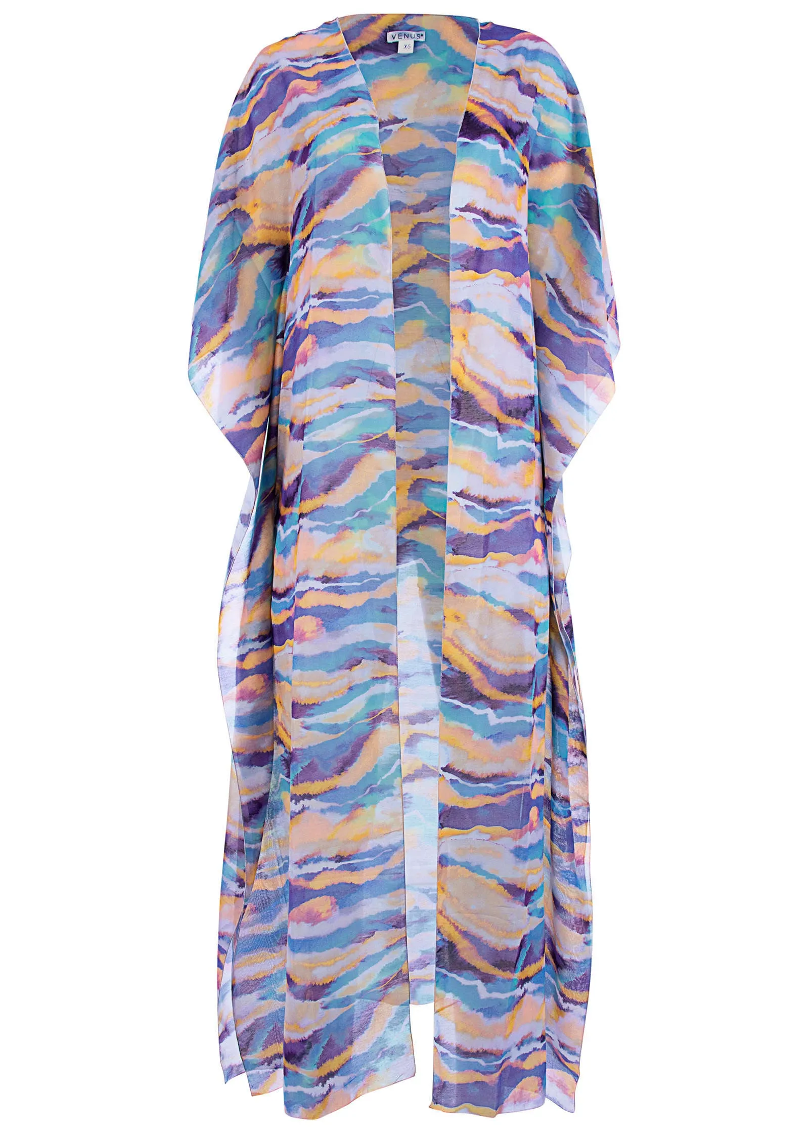 Long Kimono Cover-Up - Rip Tide