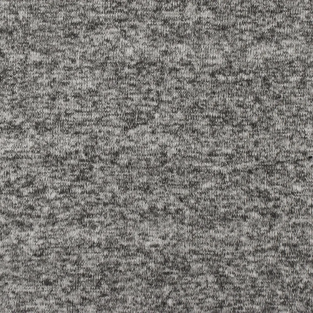 Matte White-Gray Texture Stretch Brushed Jersey Knit Fabric