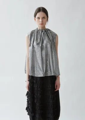 Metallic Gingham Blouse