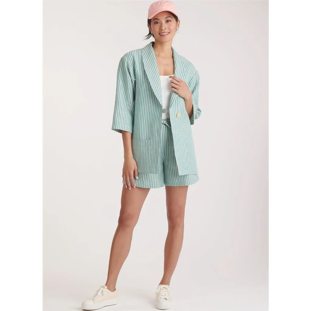 New Look Sewing Pattern N6780 Misses' Jacket, Shorts and Pants