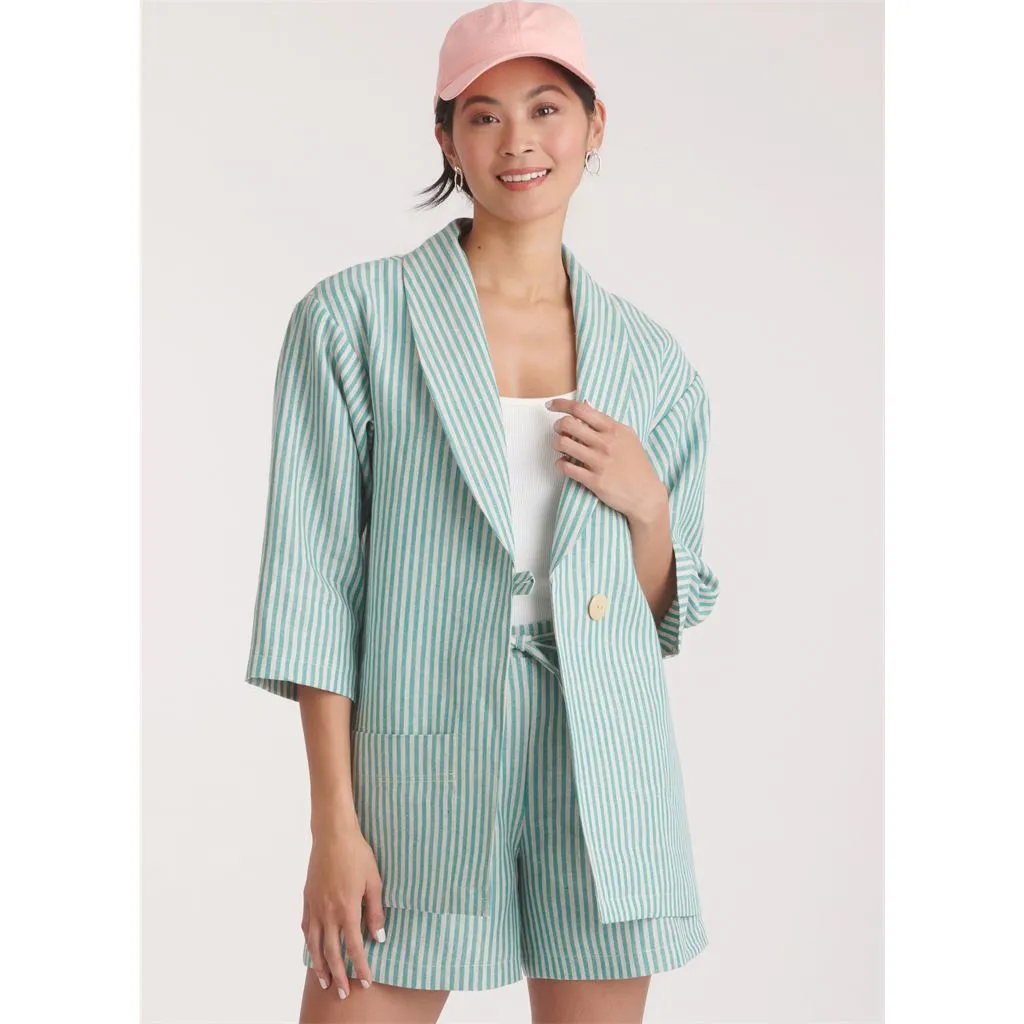 New Look Sewing Pattern N6780 Misses' Jacket, Shorts and Pants
