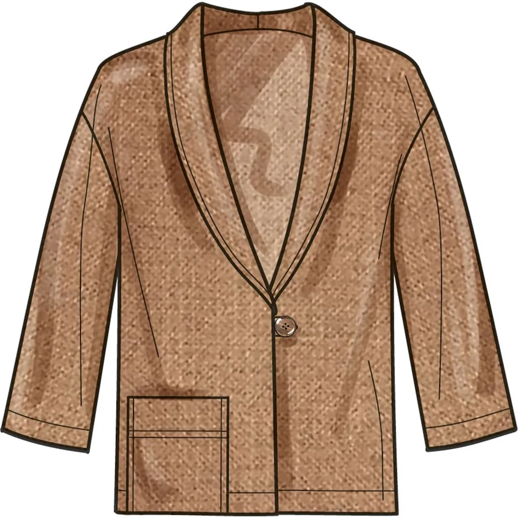 New Look Sewing Pattern N6780 Misses' Jacket, Shorts and Pants