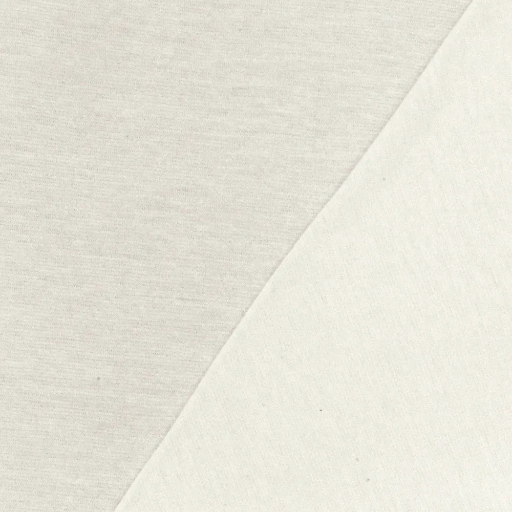Paper White Solid Cotton Tissue Knit Fabric